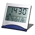 Horloge - 19.733.015 - Quartz Digitale - Pendule/R�veil De Voyage - Alarme - Snooze - Compte � Rebours - Thermom�tre - Calendrier - 12/24h - 7x6x6 cm