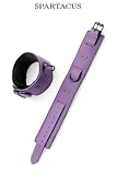 Spartacus - Bracelets chevilles cuir violet