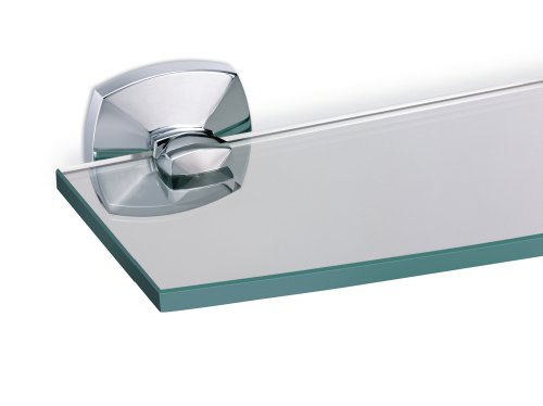 Gatco 4146 Jewel Glass Shelf, Chrome