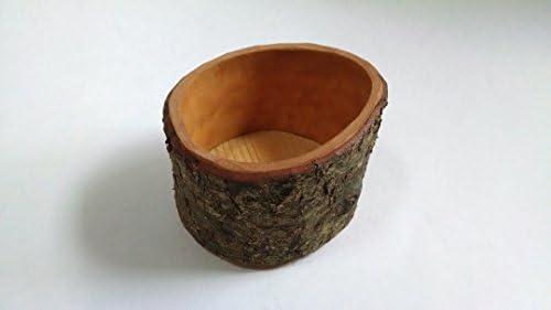 Hand carved cherry shrink pot