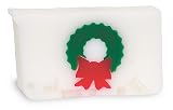 Primal Elements - Christmas Wreath Handmade Vegetable Glycerin Bar Soap (Crisp Leafy Scent) - 6.8 oz.