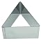Fackelmann 48168 Dessert-Formen 1 x Dreieck 8 x 4,5 cm / 1 x Quadrat 7 x 7 x 4,5 cm, rostfrei