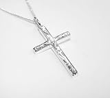 054. Sterling Silver Engraved Cross Pendant