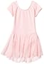 Capezio Girls 7-16 Short Sleeve Nylon Dress,Pink,M (8-10)