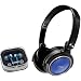Coby CV215 Headphone - Stereo - Blue - Mini-phone - Wired - Gold Plated - Over-the-head - Binaural - Ear-cup