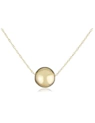 Duragold 14k Gold Bead Pendant Necklace (8mm), 18"