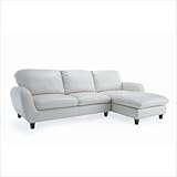 Wildon Home Lakeview LHF Sofa / Lakeview RHF Chaise Lakeview 2 Piece Sectional Leather Sofa in White