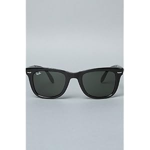 Ray Ban The 50mm Wayfarer Folding Sunglasses in Black,Sunglasses for Unisex