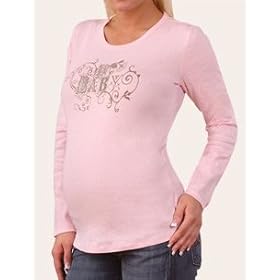 Motherhood Maternity: long sleeve crew neck screen print maternity tee