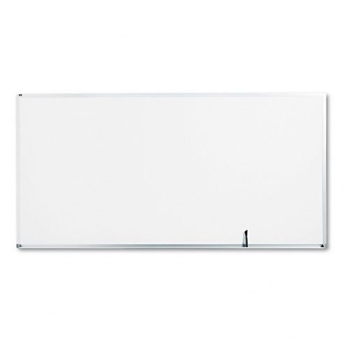 Standard Melamine Dry-Erase Marker Board, 8'x4', Aluminum Frame QRTS538