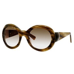 Giorgio Armani Sunglasses Authentic Luxury Womens Shell Brown Gold Frame | Brown Lens GA558/S QLV 02