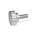 JW Winco Stainless Steel 304 Screw, Knurled, Threaded Stud, M6 x 1.0 Thread Size x 25mm Thread Length, 24mm Head Diameter (Pack of 1)