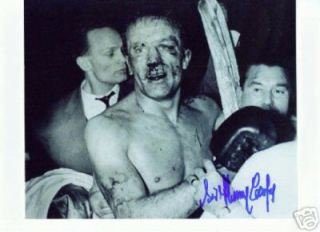 Buy SIR HENRY COOPER AUTOGRAPHED BOXING BLOODY PHOTO AFTER ALI FIGHT (BOXING) by LAND OF LEGENDS