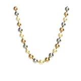14k Yellow Gold 10-14mm Dyed Light Yellow with Gray-Green Champagne Masami Shell Pearl Necklace...