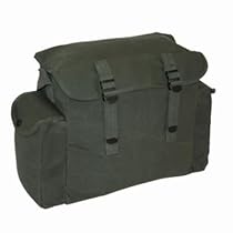 HIGHLANDER GREEN HAVERSACK ARMY MILITARY SATCHEL BAG