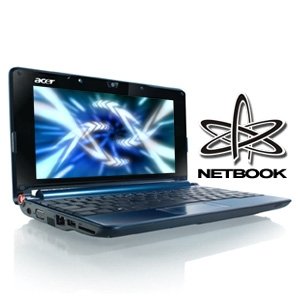 Acer Aspire One AOA150-1570 Refurbished Netbook -  Intel Atom Processor N270 1.60GHz, 802.11b/g Wireless, 1GB DDR2, 120GB  HDD, 8.9" WSVGA, Webcam, Windows XP Home, Open Box (Sapphire Blue)