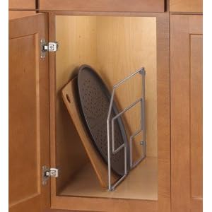 12 Inch Cabinet Tray Divider - Frosted Nickel by 
