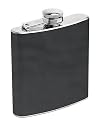 True Fabrications Flask (6 oz) with black leather (faux)