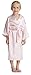 Aibrou Kids' Satin Kimono Robe Bathrobe Nightgown For Spa Party Wedding Birthday
