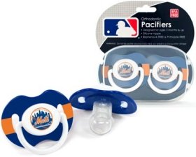New York Mets Pacifier - 2 Pack, Catalog Category: NLB