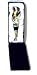 Glass Wine Bottle Stopper Twist Blue and Gold