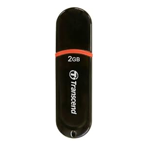 Transcend JetFlash V30 - 2 GB USB 2.0 Flash Drive TS2GJFV30 (Black)