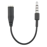 Headphone Adapter for Apple iPhone Recessed Jack, 3.5mm Male Female Extension Plug - Black
