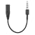 Headphone Adapter for Apple iPhone Recessed Jack, 3.5mm Male Female Extension Plug - Black