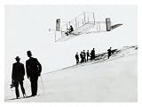 Wilbur Wright Biplane Aviation Beach Giclee Poster Print