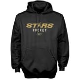 Dallas Stars Hoody Gray w/ Green Logo - Large