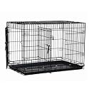 Black Crates 2 door with Divider Panel 24x18x20"