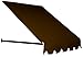 Awntech 8-Feet Dallas Retro Window/Entry Awning, 44-Inch Height by 24-Inch Diameter, Brown