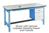 72 X 30 Adjustable Leg Heavy Duty Anti-Static Top Workbench - Blue