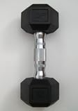 12 lb. Hex Dumbbells with Rubber Encased Heads (Pair)
