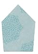 Durable Flat Weave Jacquard 100% Cotton Blue and White Snowflake Napkins 22x22 Inches Set of Six