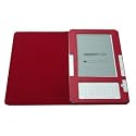 MaxGuard Plus Kindle Leather Cover (fits 2nd Generation Kindle), with Embedded Corner Closure, Red Color