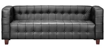 Button Leather Sofa by Zuo Modern
