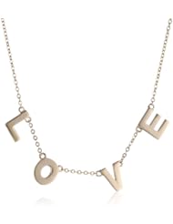 14k Gold "Love" Personalized Necklace, 18"