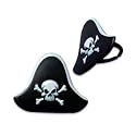 Pirate Hat Cupcake Rings - 12ct