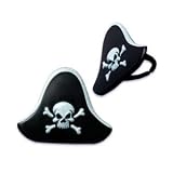 Pirate Hat Cupcake Rings - 12ct