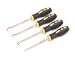 Tools & Hardware : 4-Piece Precision Pick and Hook Set - Non-Slip Handles - LIFETIME WARRANTY