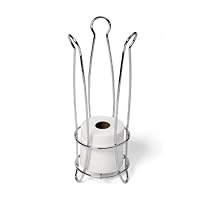 CHROME TOILET PAPER ROLL HOLDER RESERVE