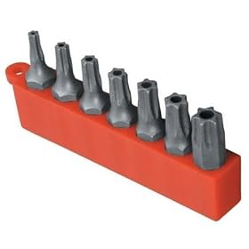 Enkay 3047-C 7-Piece 1"" Tamper Proof Torx Screw Bit Set T10 to T40