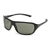 Ray-Ban Unisex  Sunglasses RB4120 601/58 Shiny Black/Crystal Green Polarized,64mm,