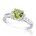 Peridot and Diamond Ring