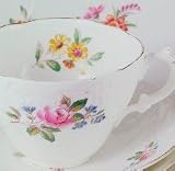 Review Coalport  / Coalport Embossed Sevres 9717 Cup and Saucer