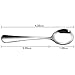 Demitasse Spoons, MCIRCO 8-piece Stainless Steel Espresso Spoon Dessert Sugar Spoon Small Appetizer Spoon Set(Round-Small)