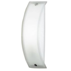 Eglo 80282A Bari 1 Light Opal Wall Light Fixture, Chrome/Frosted Opal