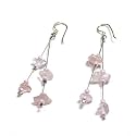 Oi! - Ladies Rose Quartz Earrings - E0146