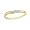 14K Yellow Gold and Diamond Bypass Promise Ring (Size 4.5)